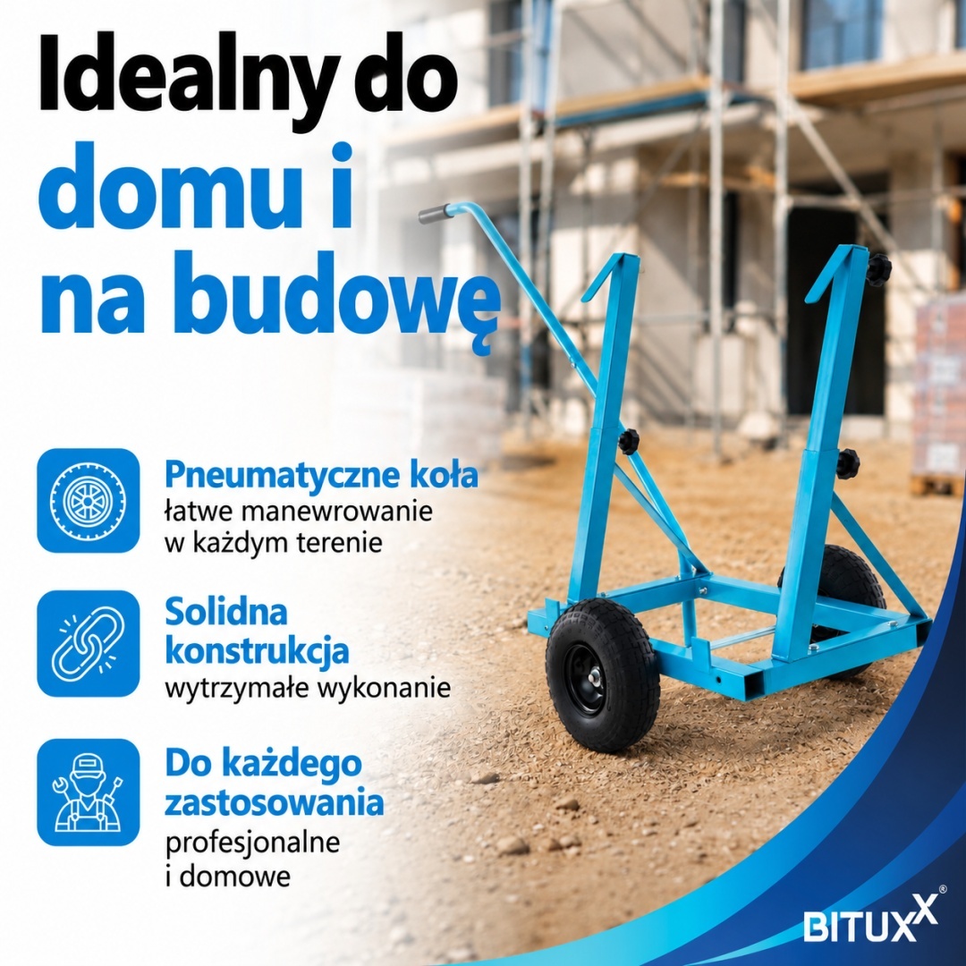 Přepravní vozík na desky 200kg Bituxx ocelová robustní konstrukce pro přepravu M19565